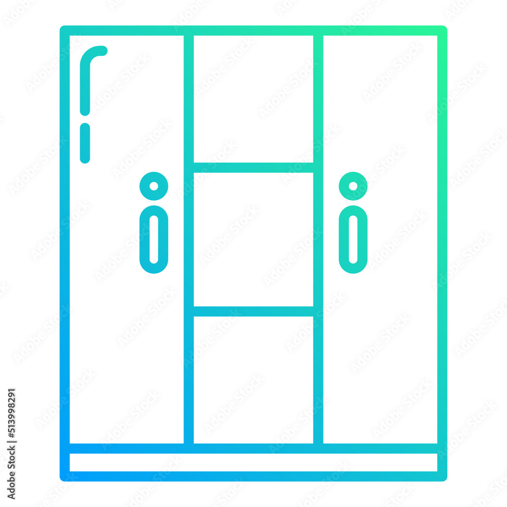wardrobe icon on transparent background wardrobe icon on transparent background