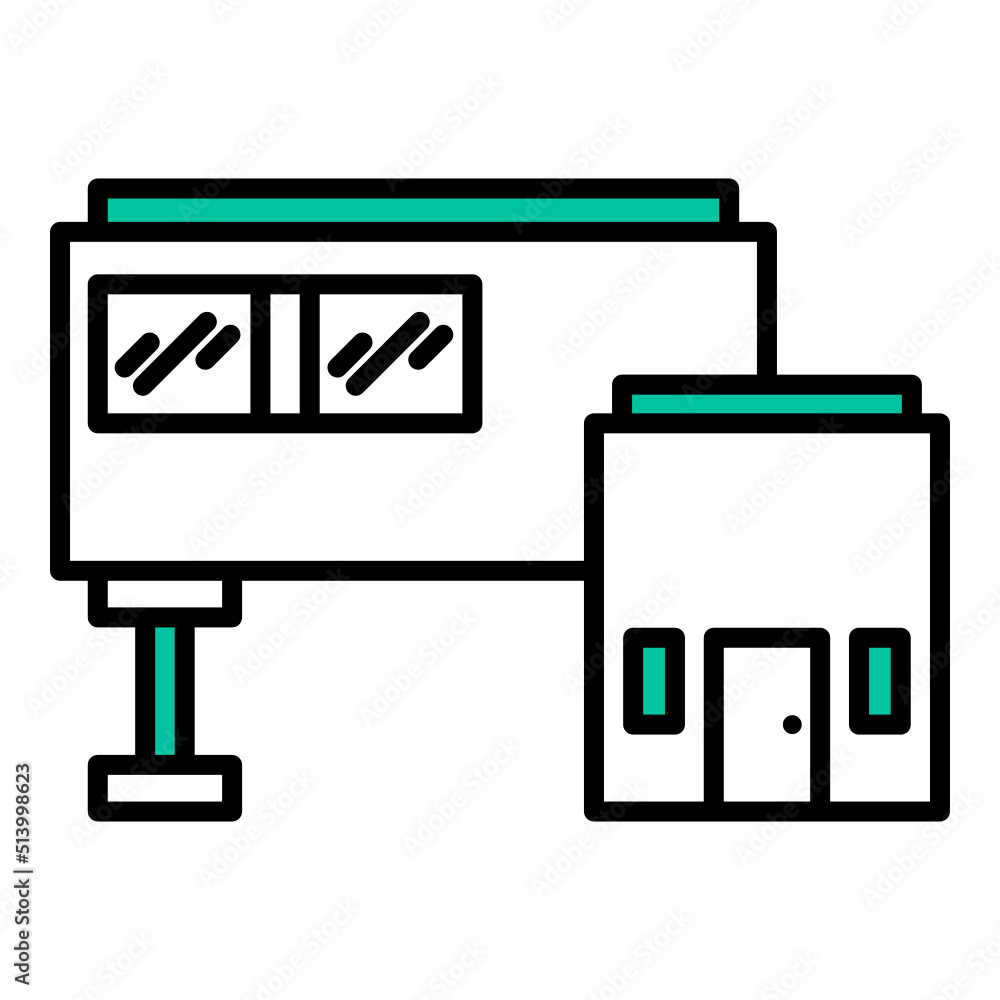modern house icon on transparent background modern house icon on transparent background