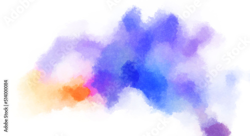 Watercolor painted background. Abstract Illustration wallpaper. Brush stroked painting. 2D Illustration.