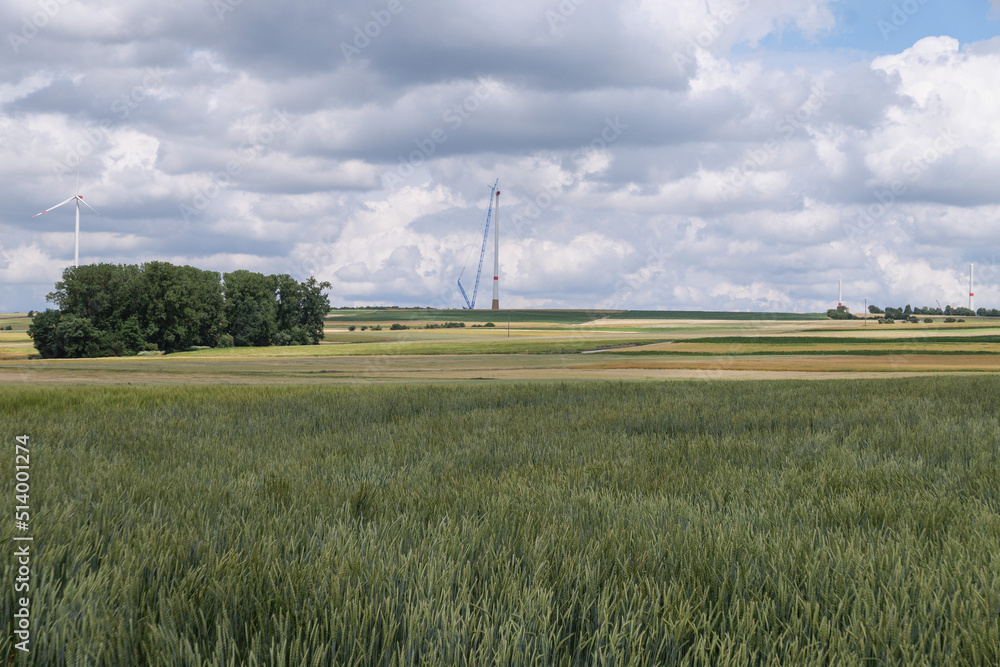 windräder, wind turbines, wülfershausen