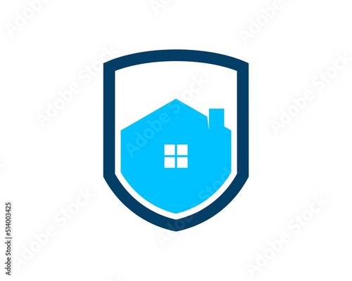 Protection shield with simple house inside