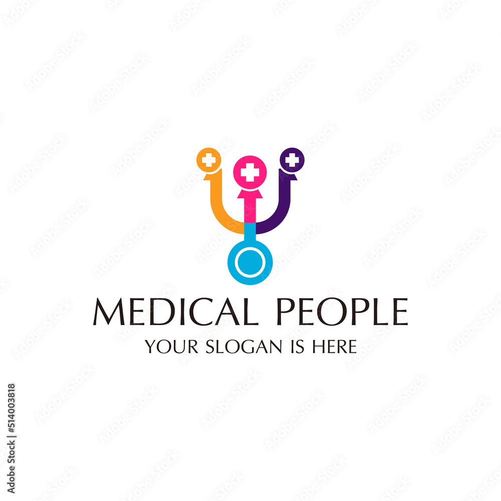 People logo design icon template