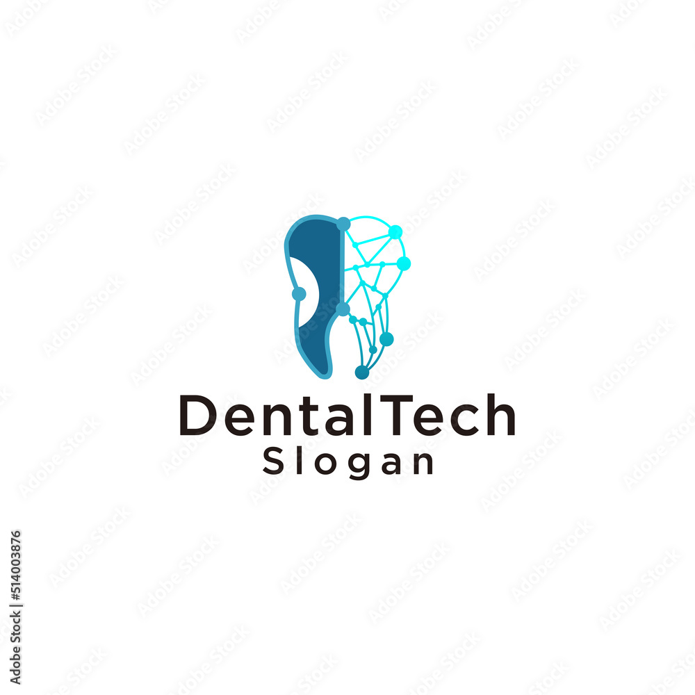 Dental medical logo design icon template Dental medical logo design icon template