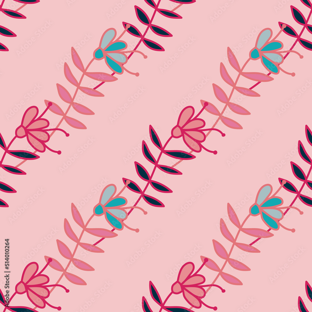 Simple small flower seamless pattern. Cute floral wallpaper.
