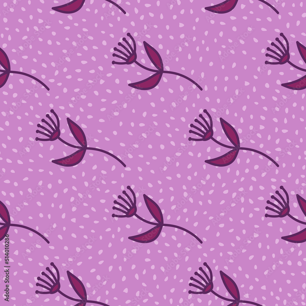 Hand drawn simple cute flower seamless pattern. Abstract floral wallpaper. Hand drawn simple cute flower seamless pattern. Abstract floral wallpaper.