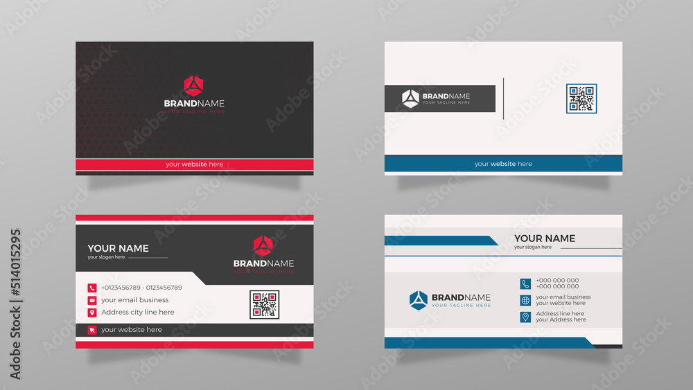 Modern Creative Design Business Card Template Illustration. Modern Creative Design Business Card Template Illustration.