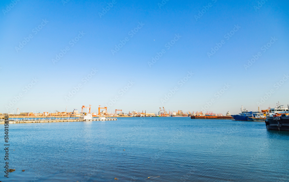 Tianjin Port cargo terminal scenery