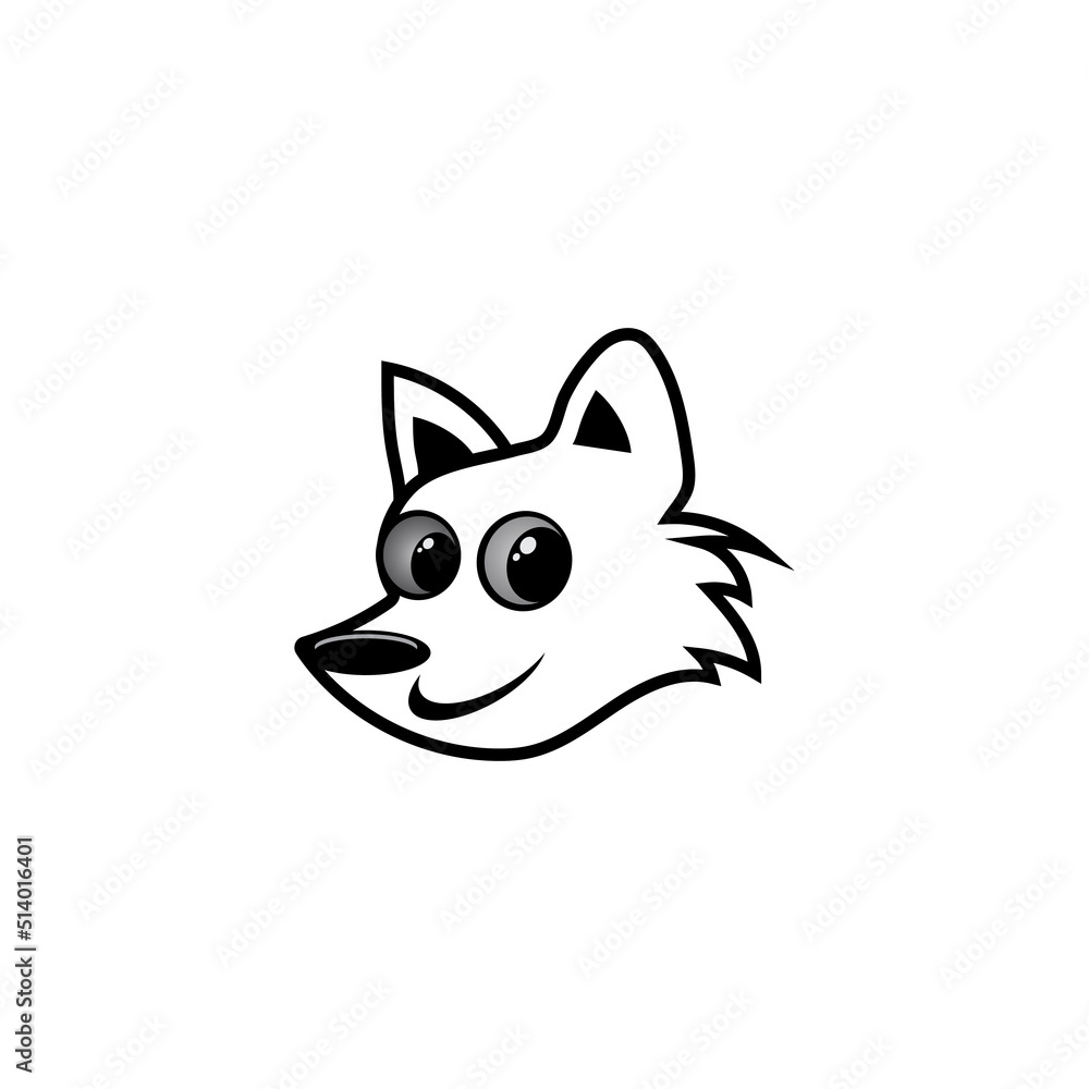 Fox head vector illustration icon Fox head vector illustration icon