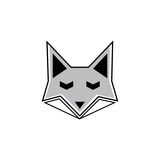 Fox head vector illustration icon