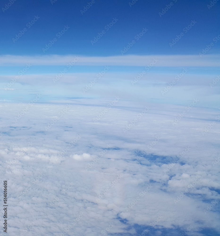 Blue sky with white clouds background Blue sky with white clouds background