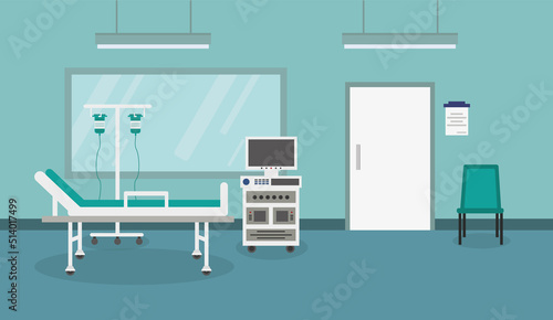 Medical interior and equipment in the hospital.