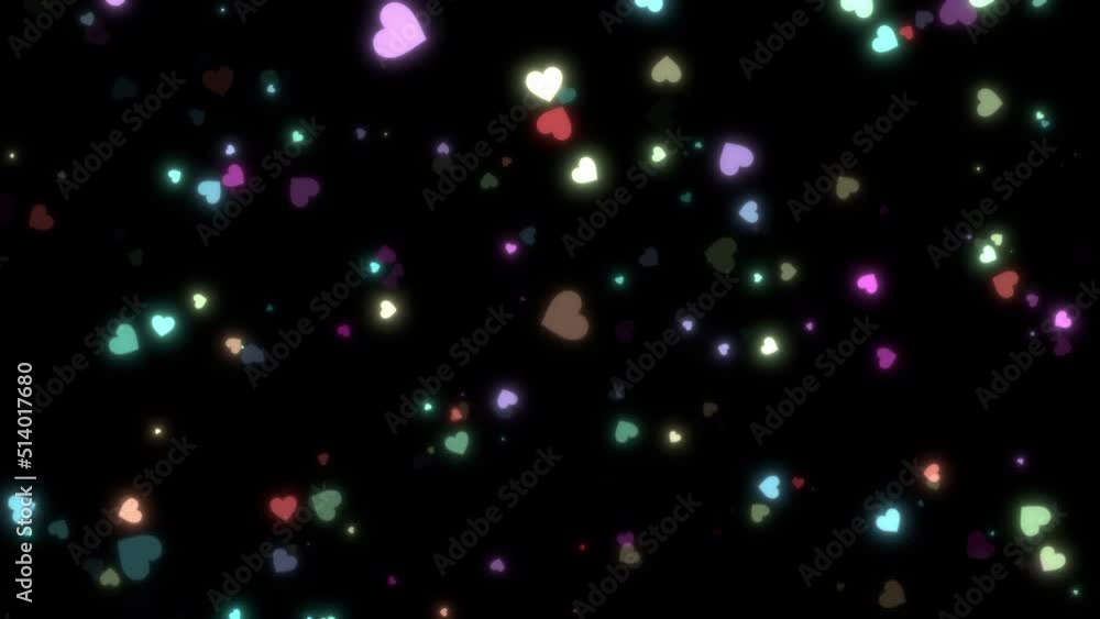 falling overlay love hearts background video falling overlay love hearts background video