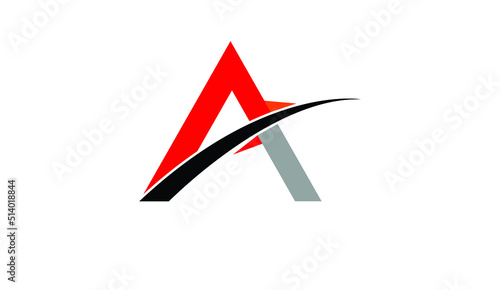 illustration of an icon, and letter logo.
