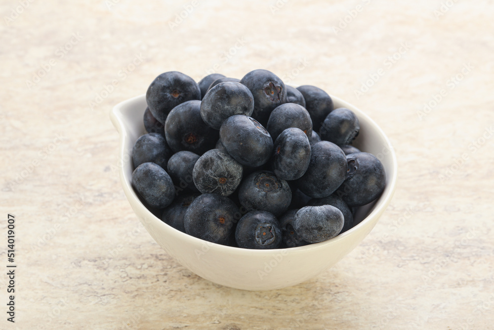 Sweet ripe blueberry heap in the bowl Sweet ripe blueberry heap in the bowl