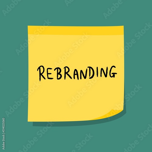 Rebranding sign