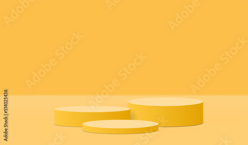 Premium show 3d podium with pastel color for product display presentation.
