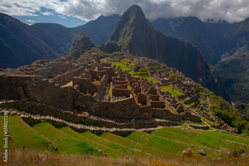 Machu Picchu, Peru. UNESCO World Heritage Site. One of the New Seven Wonders of the World photo