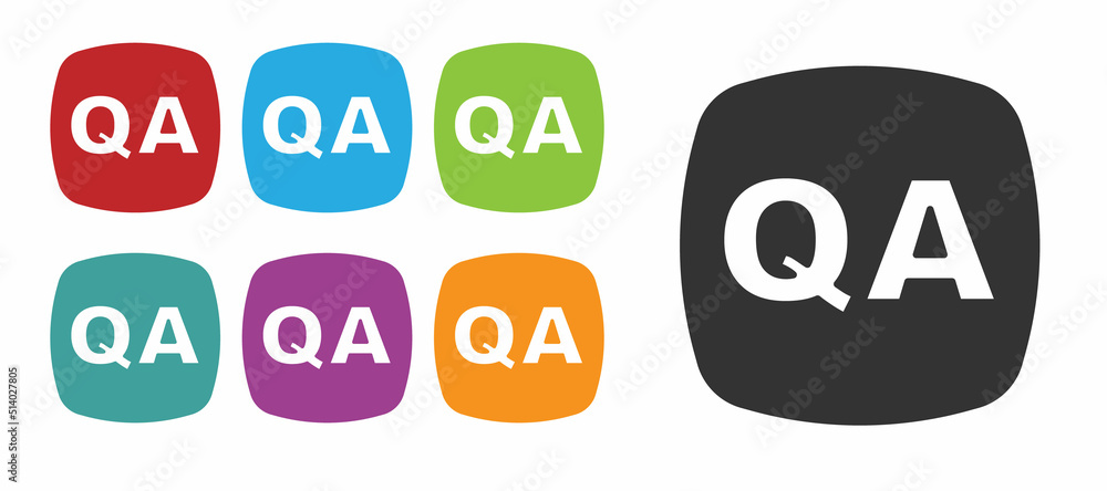 Black Speech bubbles with Question and Answer icon isolated on white background. Q and A symbol. FAQ sign. Chat speech bubble and chart. Set icons colorful. Vector Black Speech bubbles with Question and Answer icon isolated on white background. Q and A symbol. FAQ sign. Chat speech bubble and chart. Set icons colorful. Vector