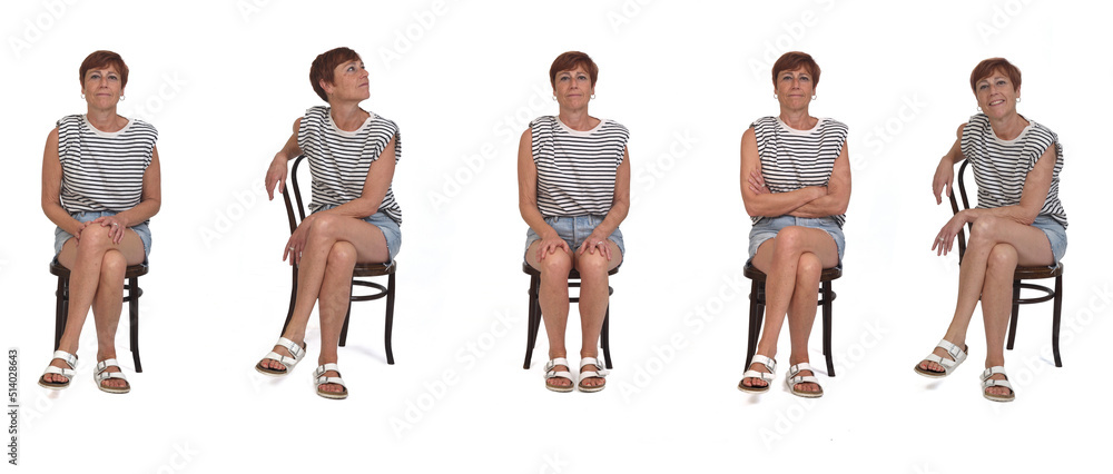 EPS 10 Illustration of Man in Sitting Pose on Chair Pose on White  Background Stock Illustration - Illustration of isolated, chair: 83221150