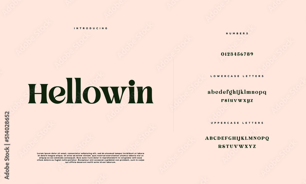 Fototapeta premium Abstract minimal modern alphabet fonts. Typography minimalist urban digital fashion future creative logo font. vector illustration