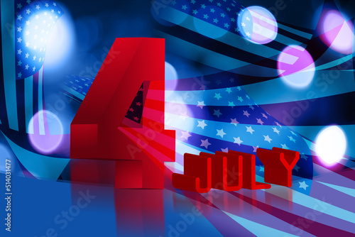 American independence Day celebration, holiday concept Happy 4th of July