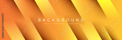 Modern soft orange glossy stripe gradient yellow futuristic abstract banner background tech graphic
