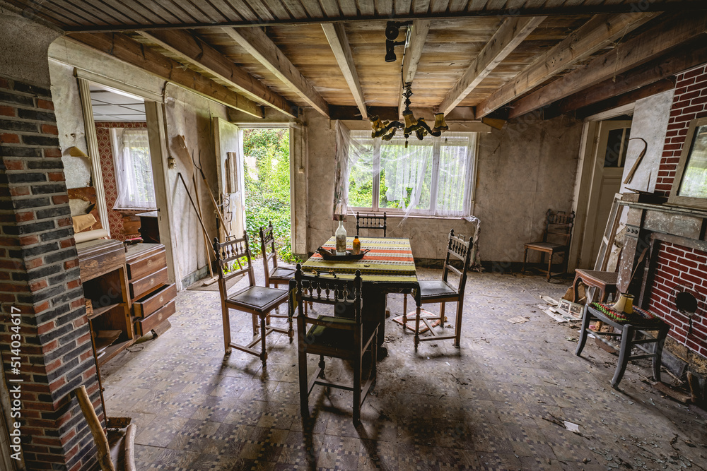 Urbex, Old abandoned house somewhere in Belgium.
