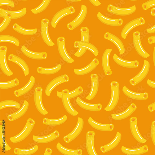 Mac and cheese vector illustration repeating pattern photo