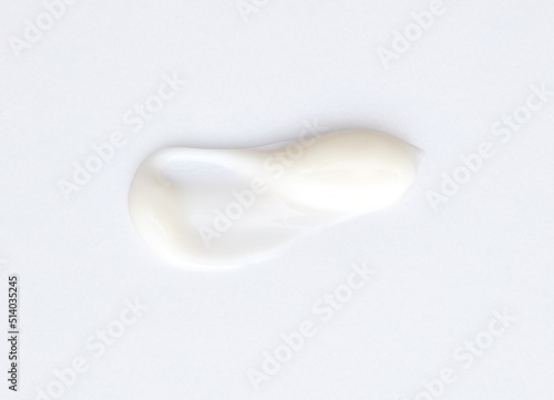 White Cosmetic Cream Isolated on White Background.
