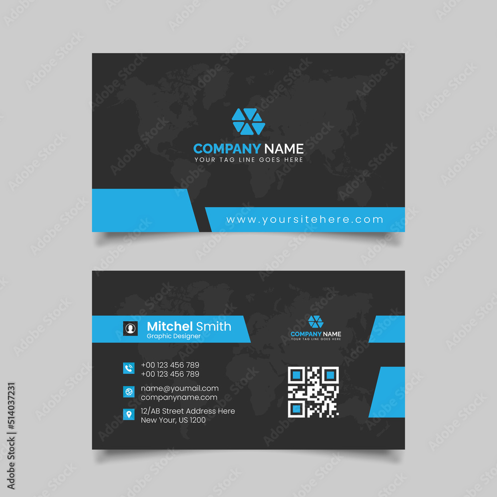 Creative Modern Business Card Template With Clean Design