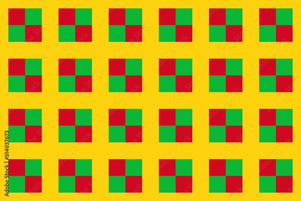 Geometric pattern in the colors of the national flag of Mali. The colors of Mali.