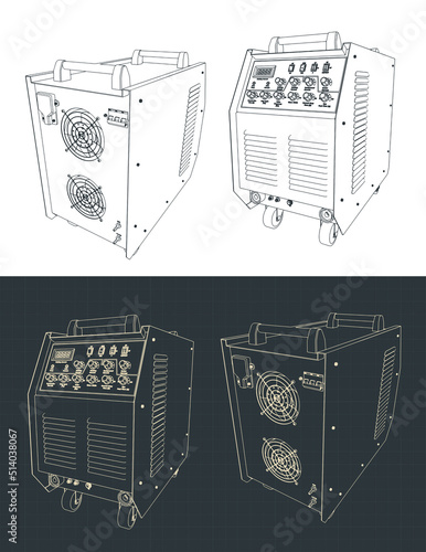 Welding machine drawings