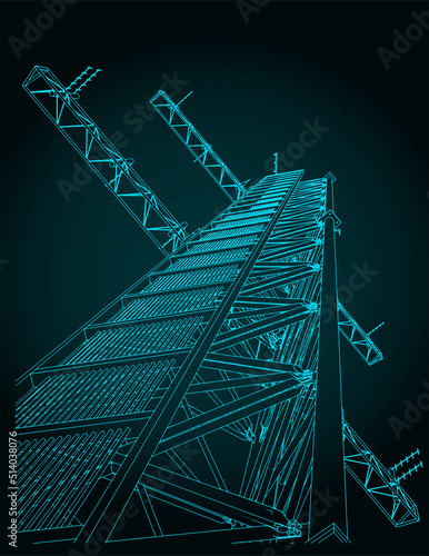 Antenna tower illustration