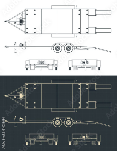 Car trailer blueprints