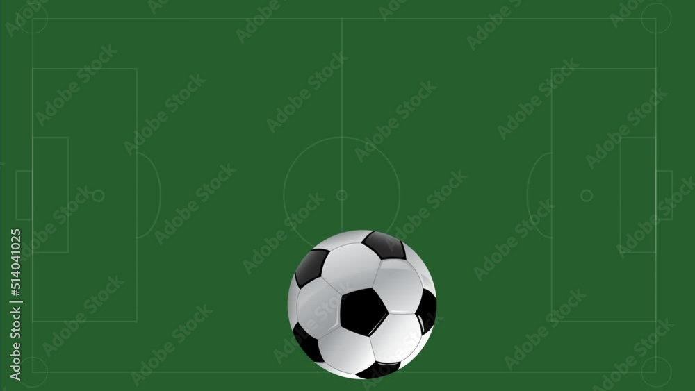 soccer ball animation video. football moving animation video soccer ball animation video. football moving animation video