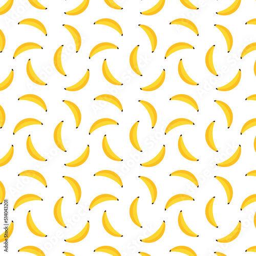 Banana pattern wallpaper. free space for text. copy space. background.