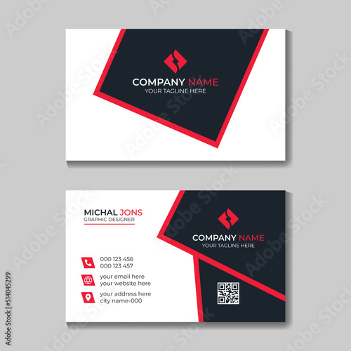 Minimal Modern Stylish Business Card Design Template