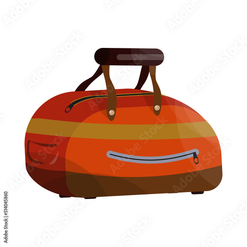 Travel bag in a realistic style.