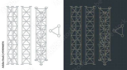 Removable metal modular truss blueprints photo