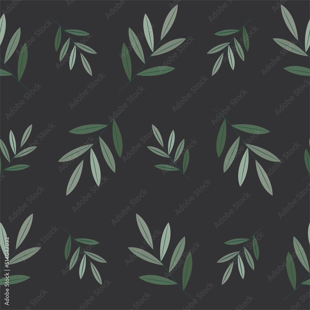 Fototapeta premium delicate pattern in the form of branches and leaves. wallpaper or background