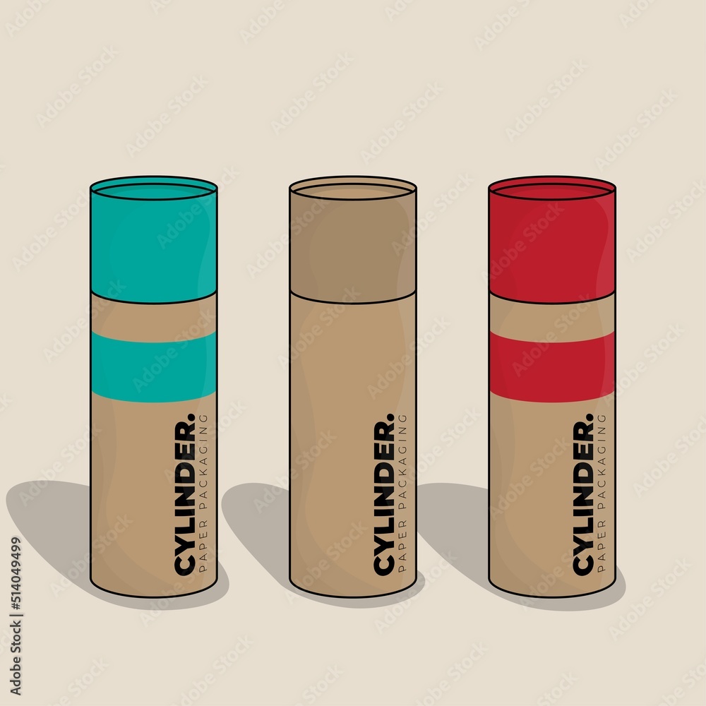 Cylinder Paper template in multicolor with old paper design for product Cylinder Paper template in multicolor with old paper design for product