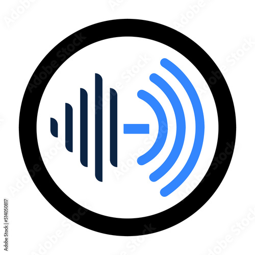 Radio signal to receiver icon