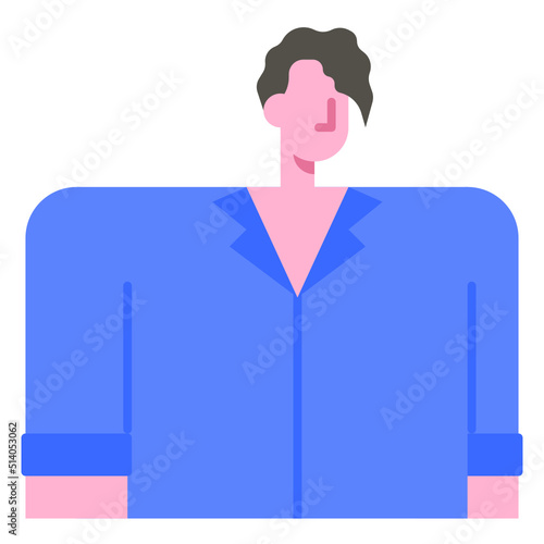 man avatar flat icon