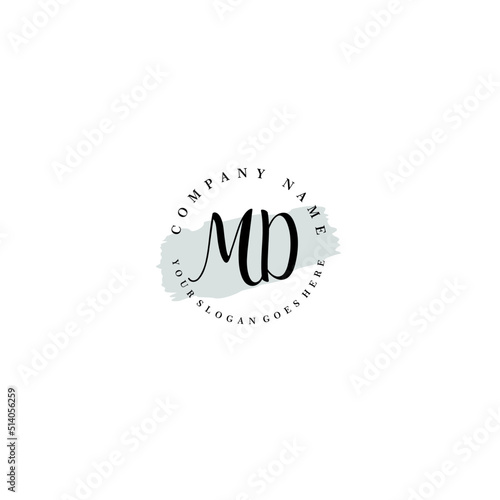 MD Beauty vector initial logo
