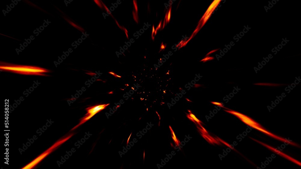 Burning Fire Particles Overlay Effect Burning Fire Particles Overlay Effect