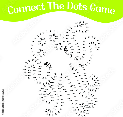 connect the dots draw game kids puzzle work sheet