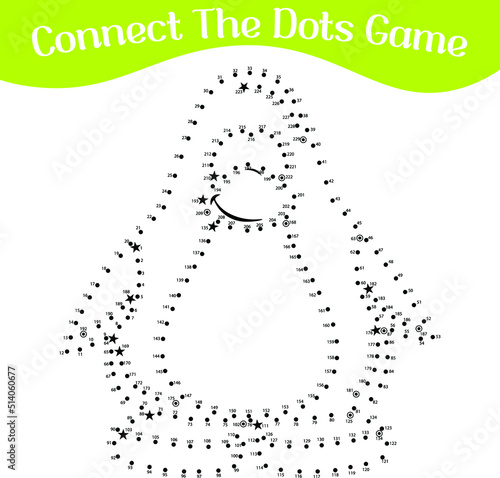 connect the dots draw game kids puzzle work sheet