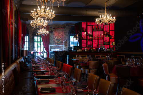 Interior of luxury restaurant in classical style © JackF