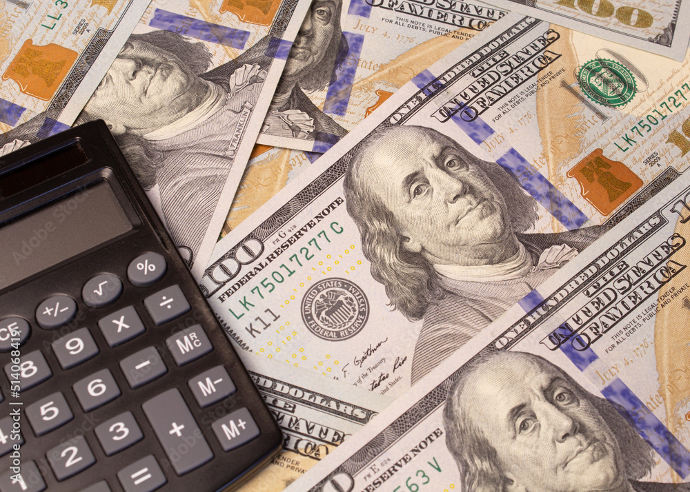 Fototapeta premium calculate expenses, global economic crisis