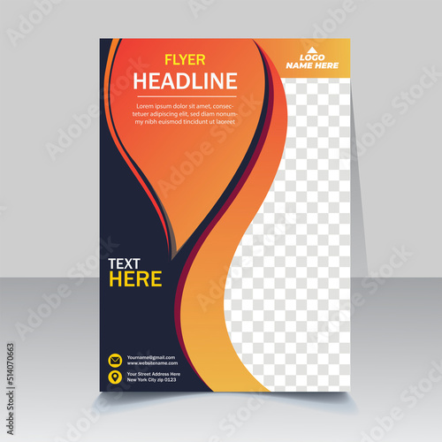 Vector Brochure design. Business brochure template. Abstract flyer template for education, school, business, presentation. Vector illustration Eps file.